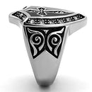 Mens Stainless Steel Rings TK1349 Stainless Steel Ring with Crystal