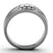 Mens Stainless Steel Rings TK1357 Stainless Steel Ring with Crystal