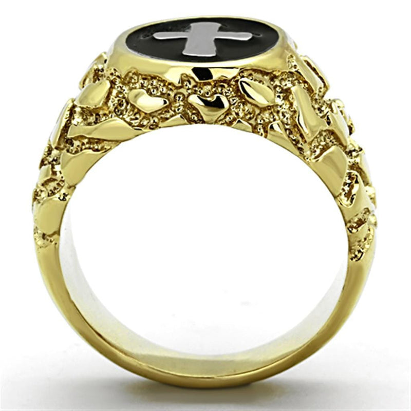 Cheap Gold Rings TK1358 Two-Tone Gold - Stainless Steel Ring