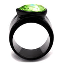 Cheap Wedding Rings TK1363J - Stainless Steel Ring with Crystal in Peridot