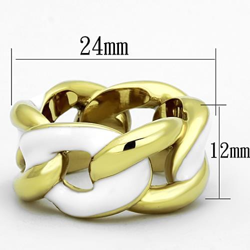 Cheap Gold Rings TK1369 Gold - Stainless Steel Ring with Epoxy