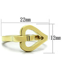 Cheap Gold Rings TK1382 Gold - Stainless Steel Ring