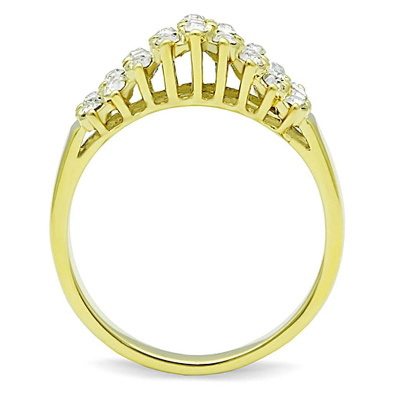 Cheap Gold Rings TK1384 Gold - Stainless Steel Ring with Top Grade Crystal