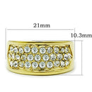 Cheap Gold Rings TK1385 Gold - Stainless Steel Ring with Top Grade Crystal