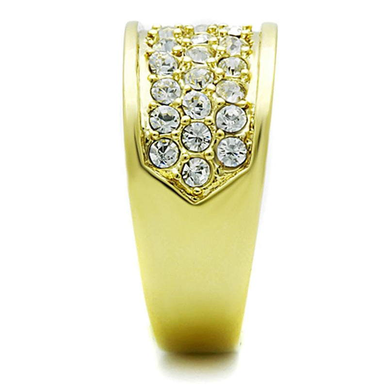 Cheap Gold Rings TK1385 Gold - Stainless Steel Ring with Top Grade Crystal