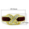 Cheap Gold Rings TK1388 Gold - Stainless Steel Ring with Crystal in Siam