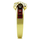 Cheap Gold Rings TK1388 Gold - Stainless Steel Ring with Crystal in Siam