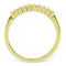 Thin Gold Ring TK1390 Gold - Stainless Steel Ring with Top Grade Crystal