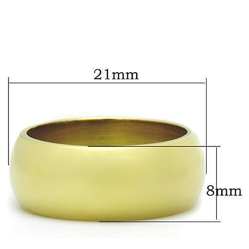 Thin Gold Ring TK1391 Gold - Stainless Steel Ring