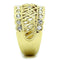 Thin Gold Ring TK1393 Gold - Stainless Steel Ring with Top Grade Crystal