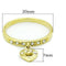 Thin Gold Ring TK1395 Gold - Stainless Steel Ring with Top Grade Crystal