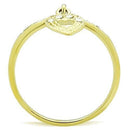 Thin Gold Ring TK1395 Gold - Stainless Steel Ring with Top Grade Crystal