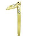 Thin Gold Ring TK1395 Gold - Stainless Steel Ring with Top Grade Crystal