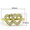 Thin Gold Ring TK1398 Gold - Stainless Steel Ring with Top Grade Crystal