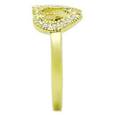 Thin Gold Ring TK1398 Gold - Stainless Steel Ring with Top Grade Crystal