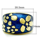 Thin Gold Ring TK1399 Gold - Stainless Steel Ring with Epoxy