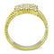 Thin Gold Ring TK1400 Gold - Stainless Steel Ring with Top Grade Crystal