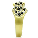 Thin Gold Ring TK1401 Gold - Stainless Steel Ring with Top Grade Crystal