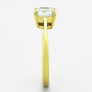 Thin Gold Ring TK1405 Gold - Stainless Steel Ring with AAA Grade CZ