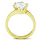 Thin Gold Ring TK1406 Gold - Stainless Steel Ring with AAA Grade CZ