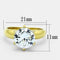 Thin Gold Ring TK1408 Gold - Stainless Steel Ring with AAA Grade CZ