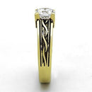 Thin Gold Ring TK1410 Gold - Stainless Steel Ring with AAA Grade CZ