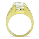 Thin Gold Ring TK1411 Gold - Stainless Steel Ring with AAA Grade CZ