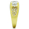 Thin Gold Ring TK1411 Gold - Stainless Steel Ring with AAA Grade CZ