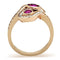 Rose Gold Rings TK1413 Rose Gold - Stainless Steel Ring with Crystal