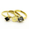 Thin Gold Ring TK1417 Gold - Stainless Steel Ring with Top Grade Crystal