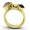 Thin Gold Ring TK1417 Gold - Stainless Steel Ring with Top Grade Crystal