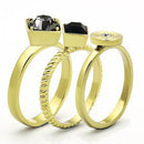 Thin Gold Ring TK1417 Gold - Stainless Steel Ring with Top Grade Crystal