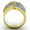 Thin Gold Ring TK1420 Gold - Stainless Steel Ring with Top Grade Crystal