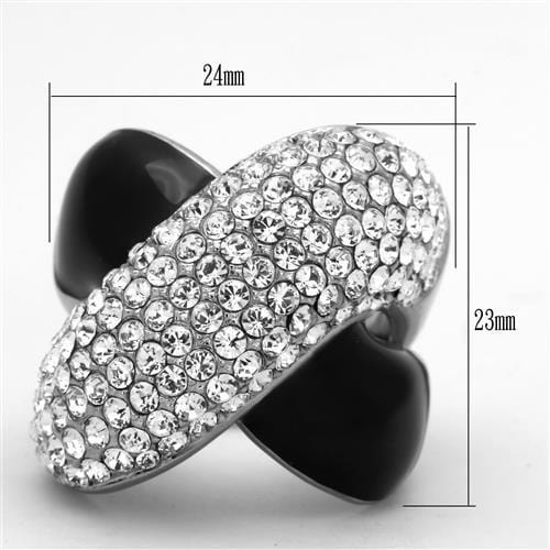 Cheap Wedding Rings TK1427 Stainless Steel Ring with Top Grade Crystal