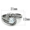 Cheap Wedding Rings TK1429 Stainless Steel Ring with AAA Grade CZ