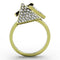 Thin Gold Ring TK1485 Gold - Stainless Steel Ring with Top Grade Crystal