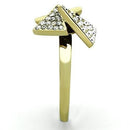 Thin Gold Ring TK1485 Gold - Stainless Steel Ring with Top Grade Crystal