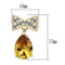 Gold Drop Earrings TK1487 Gold - Stainless Steel Earrings with AAA Grade CZ