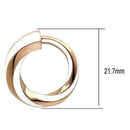 Gold Hoop Earrings TK1488 Rose Gold - Stainless Steel Earrings with Epoxy