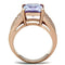 Rose Gold Rings TK1490 Rose Gold - Stainless Steel Ring with AAA Grade CZ