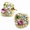 Gold Stud Earrings TK1501 Gold - Stainless Steel Earrings with Crystal