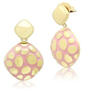 Gold Drop Earrings TK1502 Gold - Stainless Steel Earrings with Epoxy