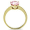 Simple Gold Rings TK1508 Gold - Stainless Steel Ring with AAA Grade CZ