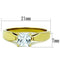 Simple Gold Rings TK1511 Gold - Stainless Steel Ring with AAA Grade CZ