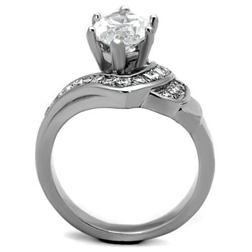 Cheap Wedding Rings TK1526 Stainless Steel Ring with AAA Grade CZ