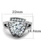 Cheap Wedding Rings TK1528 Stainless Steel Ring with AAA Grade CZ