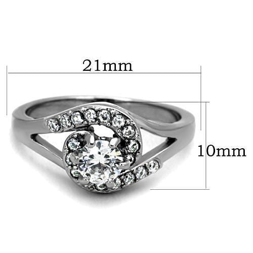 Cheap Wedding Rings TK1529 Stainless Steel Ring with AAA Grade CZ