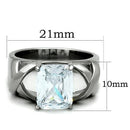 Cheap Wedding Rings TK1530 Stainless Steel Ring with AAA Grade CZ