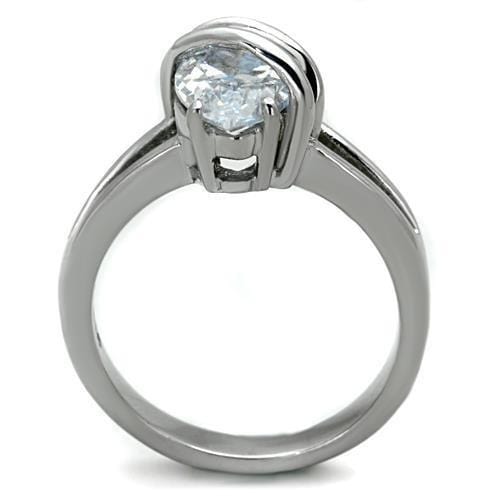 Band Rings TK1531 Stainless Steel Ring with AAA Grade CZ