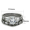 Band Rings TK1535 Stainless Steel Ring with AAA Grade CZ